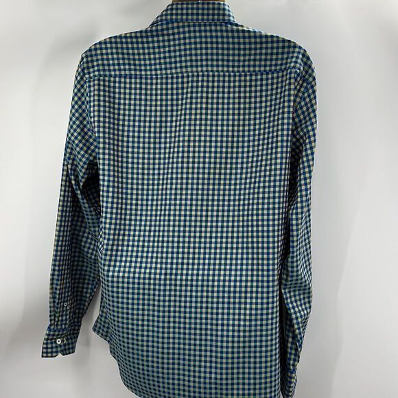 Bugatchi Uomo men’s long sleeve cotton Buffalo check shirt - Picture 5 of 5